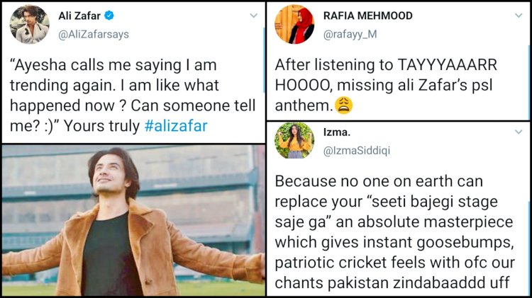 PSL 2020 Anthem has released and Everyone is Missing Ali Zafar.