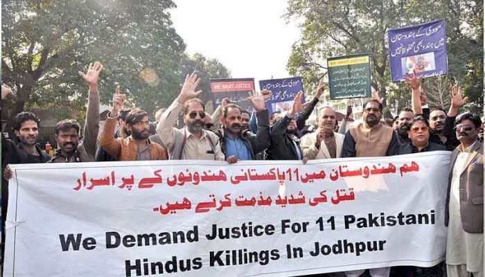 Minority leaders request India to apprehend killers of 11 Pakistani Hindus