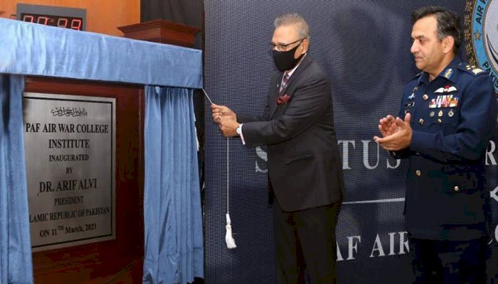 President Arif Alvi inaugurates PAF Air War College Institute in Karachi