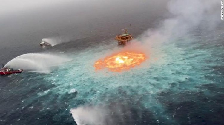 Gas Leakage Blamed For The 'Eye Of Fire' In Mexican Water: Pemex