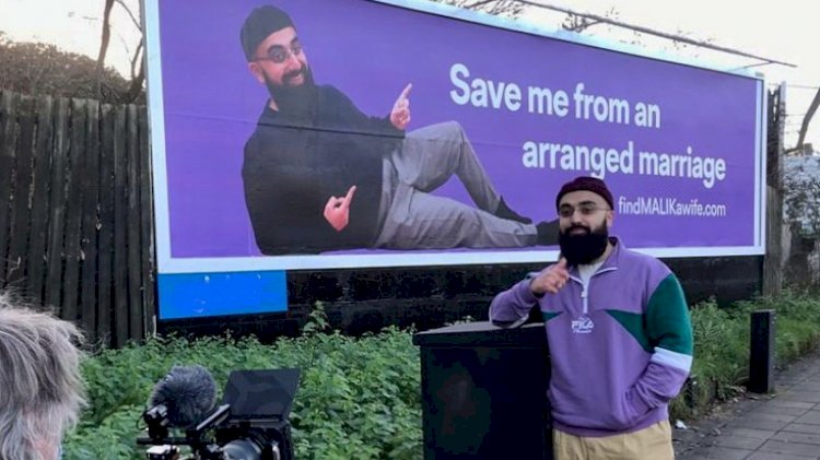 UK man asks for a wife on a billboard to be saved from an arranged marriage