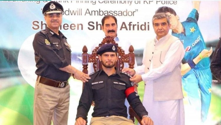KP Police Department Appoints Shaheen Afridi as a Goodwill Ambassador and Honorary DSP